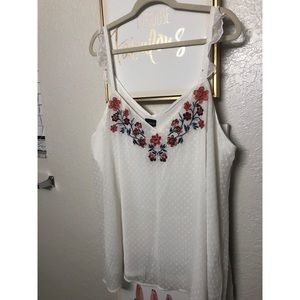 Torrid Mesh Overlay Tank Top